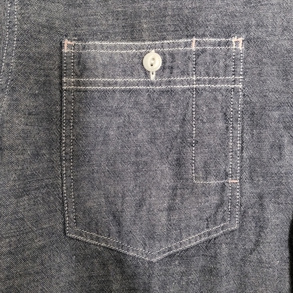 AllSaints SpitalFields Freestone Long Sleeve Shirt Men's Size Medium - Picture 2 of 8